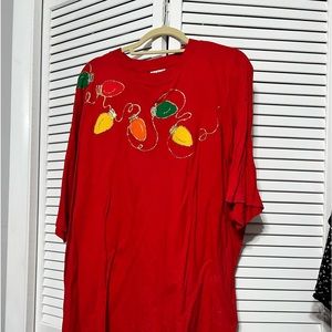Christmas long Shirt, size XXL hand made